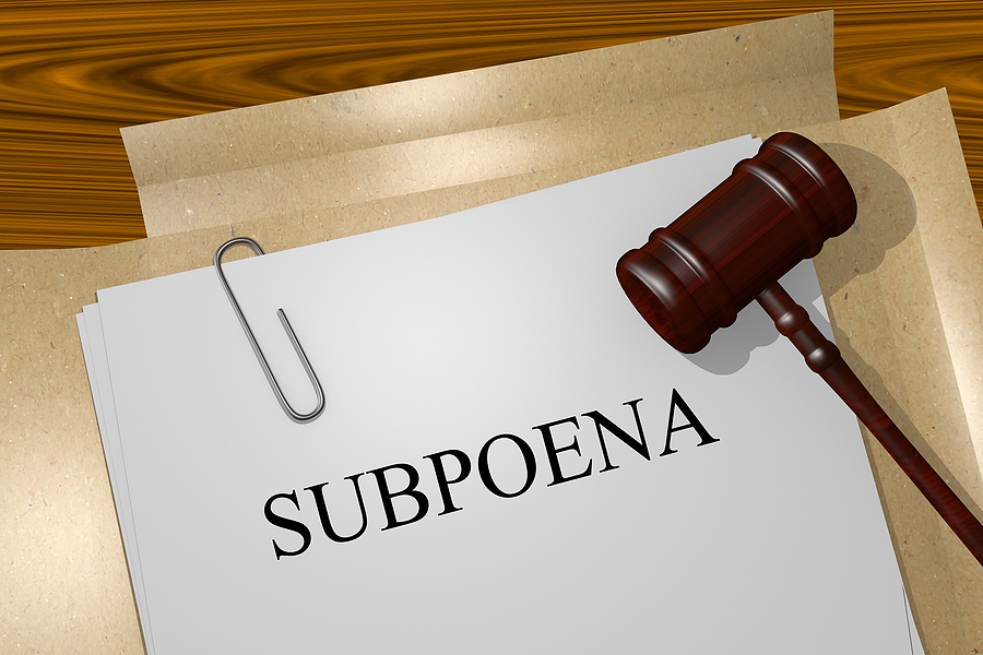 Quashing a subpoena to a lawyer.